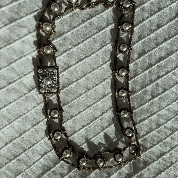 Zara Bronze Pearl Chain Belt - Picture 6 of 6